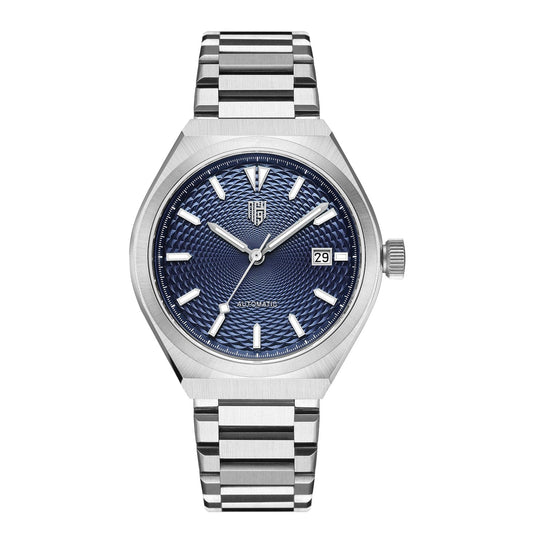 Successor 2- Stainless Steel/Midnight Blue Dial (Date) - Nine Four Watches