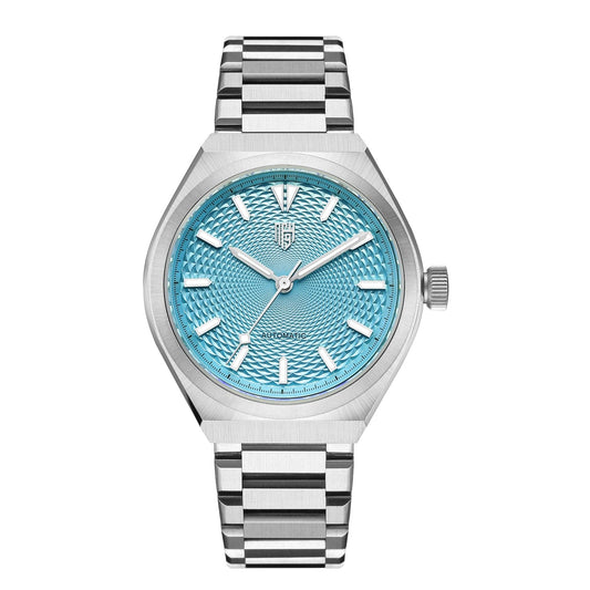 Successor 2- Stainless Steel/Ice Blue Dial - Nine Four Watches