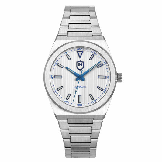 Successor Automatic- Stainless Steel/Arctic White Dial (Defective Lume) - Nine Four Watches