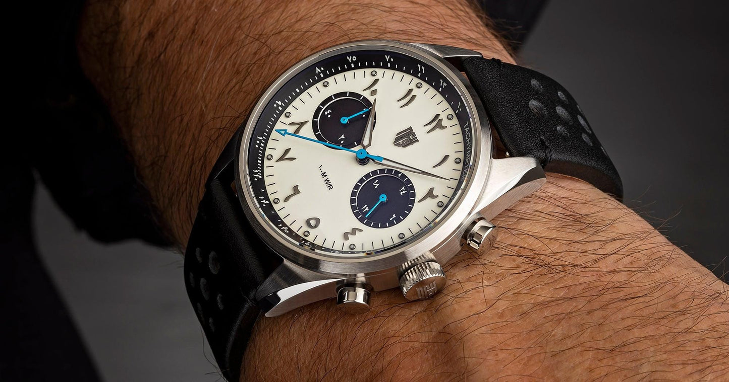 Culture Chronograph 2 -Panda/Blue - Nine Four Watches