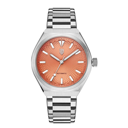 Successor 2- Stainless Steel/Salmon Dial - Nine Four Watches