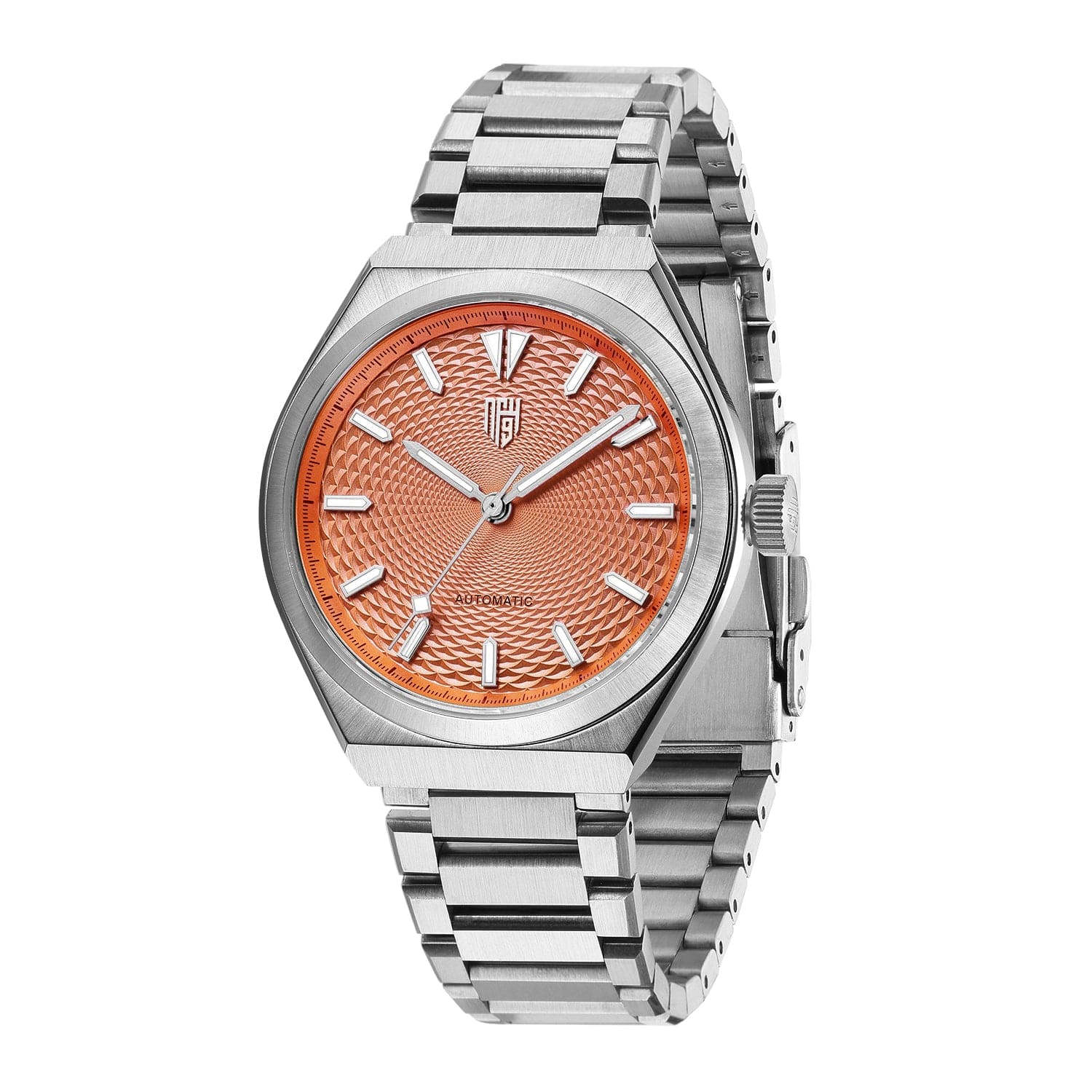 Successor 2- Stainless Steel/Salmon Dial - Nine Four Watches