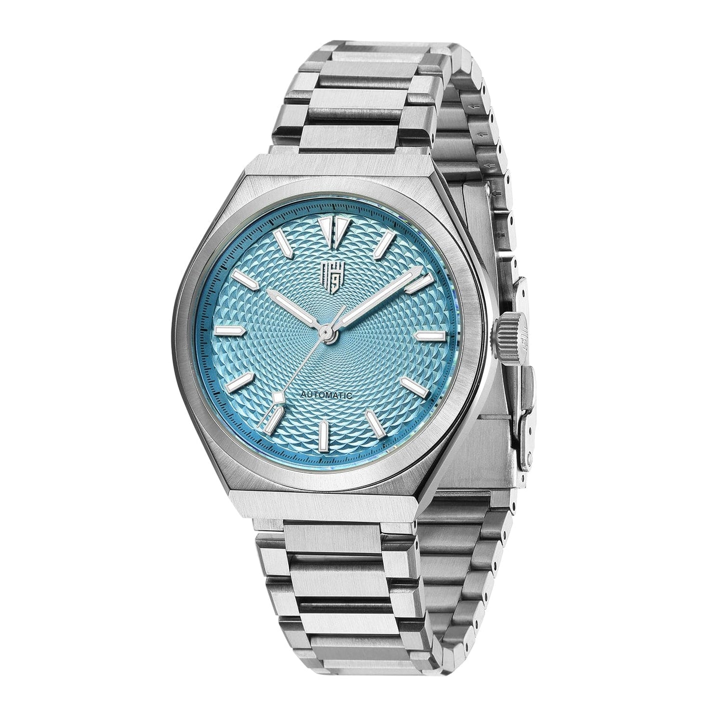 Successor 2- Stainless Steel/Ice Blue Dial - Nine Four Watches