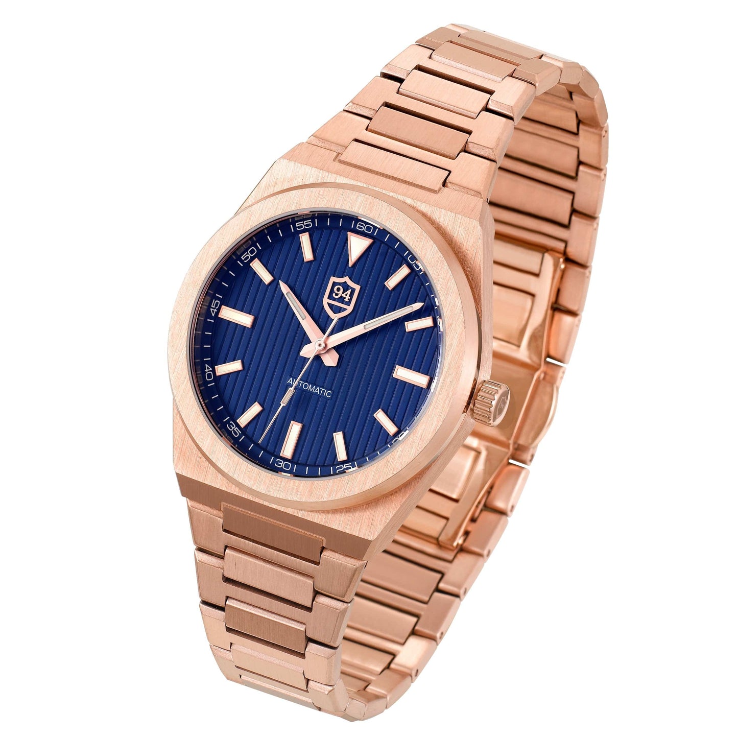 Successor Automatic- Rose Gold/Blue Dial - Nine Four Watches